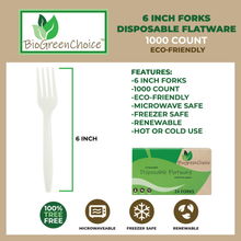 Load image into Gallery viewer, 6" Fork - Eco-Friendly /C-PLA (1000 Count)
