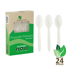 Load image into Gallery viewer, Eco-Friendly CPLA Flatware Spoons (480 Count)