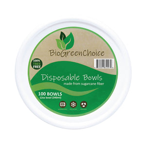 12 oz Eco-Friendly Disposable Soup Bowls