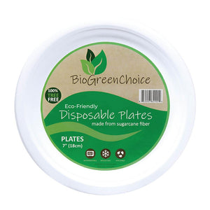 7" Eco-Friendly Disposable Plate