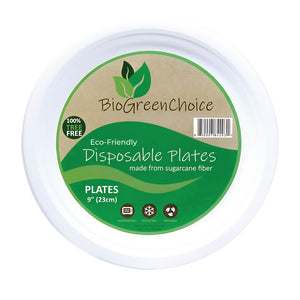 9" Eco-Friendly Disposable Plates