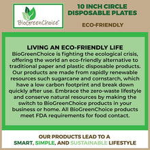 Load image into Gallery viewer, 10&quot; Eco-Friendly Disposable Plates