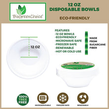 Load image into Gallery viewer, 12 oz Eco-Friendly Disposable Soup Bowls