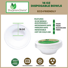 Load image into Gallery viewer, 16 oz Eco-Friendly Disposable Soup Bowl