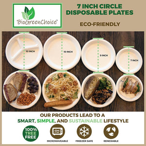 7" Eco-Friendly Disposable Plate