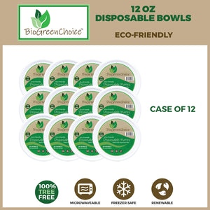 12 oz Eco-Friendly Disposable Soup Bowls