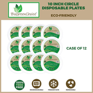 10" Eco-Friendly Disposable Plates