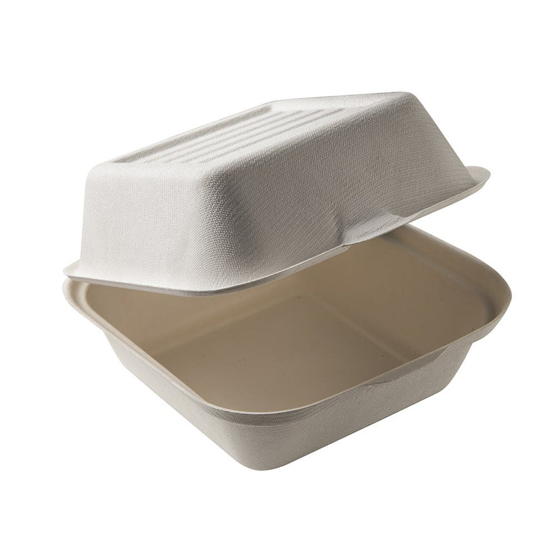 6x6x3 Eco-Friendly Disposable Takeout Box / Burger Box (500 Count) –  BioGreenChoice