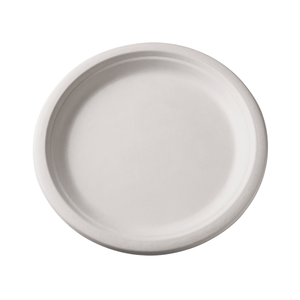 8.75" Compostable Fiber/Bagasse Plate