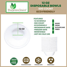 Load image into Gallery viewer, 12 oz. Eco-Friendly Disposable Soup Bowl (500 Count)