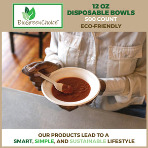 12 oz. Eco-Friendly Disposable Soup Bowl (500 Count)