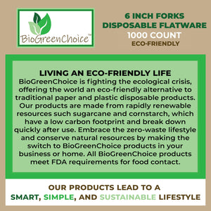 6" Fork - Eco-Friendly /C-PLA (1000 Count)