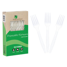 Load image into Gallery viewer, Eco-Friendly CPLA Disposable Flatware Forks