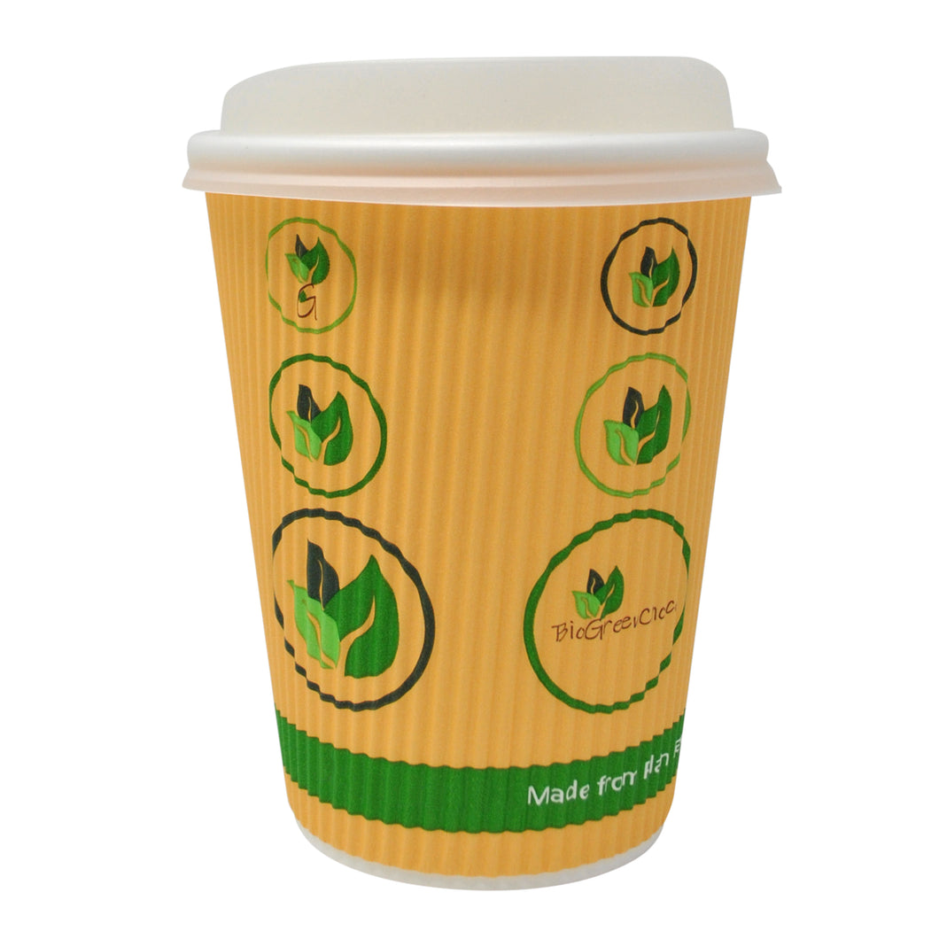 12oz Eco-Friendly Ripple Wall Hot Cup (144 count, 12 packs of 12)