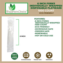 Load image into Gallery viewer, 6&quot; Compostable Eco-Friendly Fork