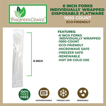 Load image into Gallery viewer, 6&quot; Compostable Eco-Friendly Fork