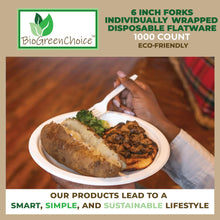 Load image into Gallery viewer, 6&quot; Compostable Eco-Friendly Fork