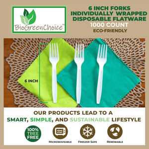 6" Compostable Eco-Friendly Fork