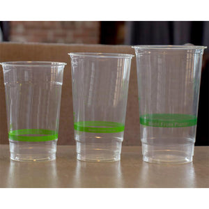 9 oz Eco-Friendly Tall Clear PLA Cold Cup (2000 Count) printed