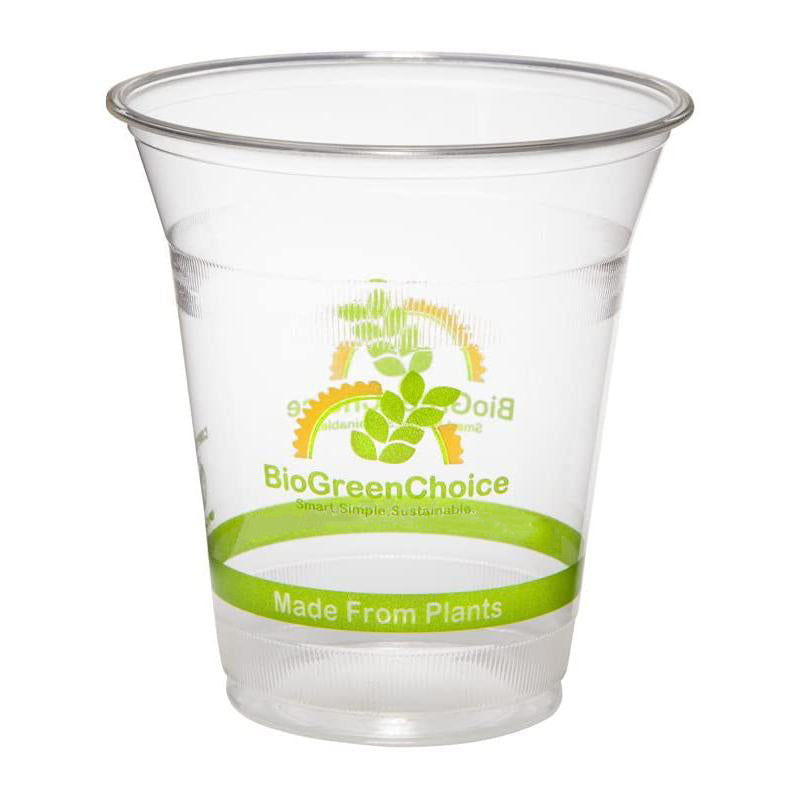 12 oz Eco-Friendly Clear PLA Cold Cup (1000 Count) printed