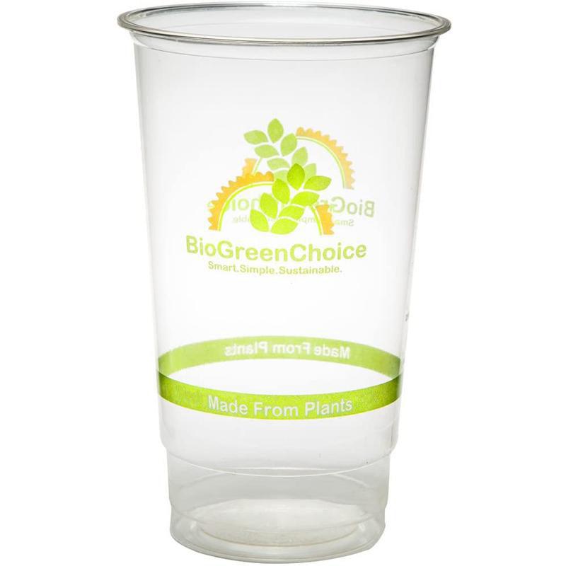 24 oz Eco-Friendly Clear PLA Cold Cup (1000 Count) printed – BioGreenChoice