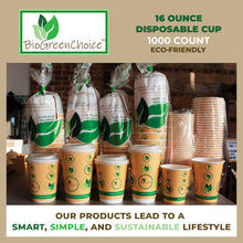 Load image into Gallery viewer, 16 oz Eco-Friendly Hot Paper Cup W/Bio Lining (1000 Count)