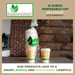 12 OZ. ECO-FRIENDLY DOUBLE WALL HOT CUP