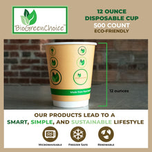 Load image into Gallery viewer, 12 OZ. ECO-FRIENDLY DOUBLE WALL HOT CUP