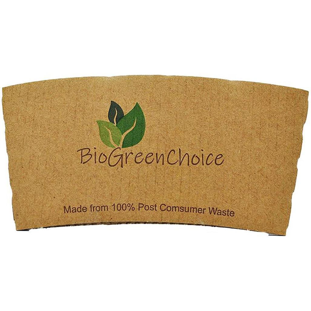 10-20 oz Paper Sleeves - 100% PCW (1000 Count) printed