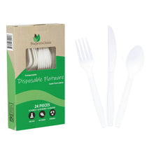 Load image into Gallery viewer, Eco-Friendly CPLA Flatware (Forks/Spoons/Knives)