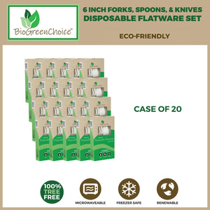 Eco-Friendly CPLA Flatware (Forks/Spoons/Knives)