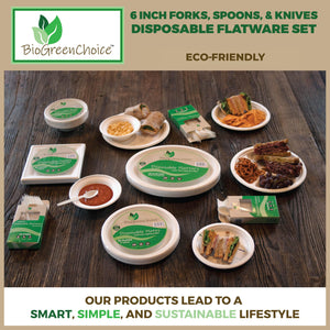 Eco-Friendly CPLA Flatware (Forks/Spoons/Knives)