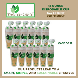 12 oz. Eco-Friendly Double Wall Hot Cup (144 count, 12 packs of 12)