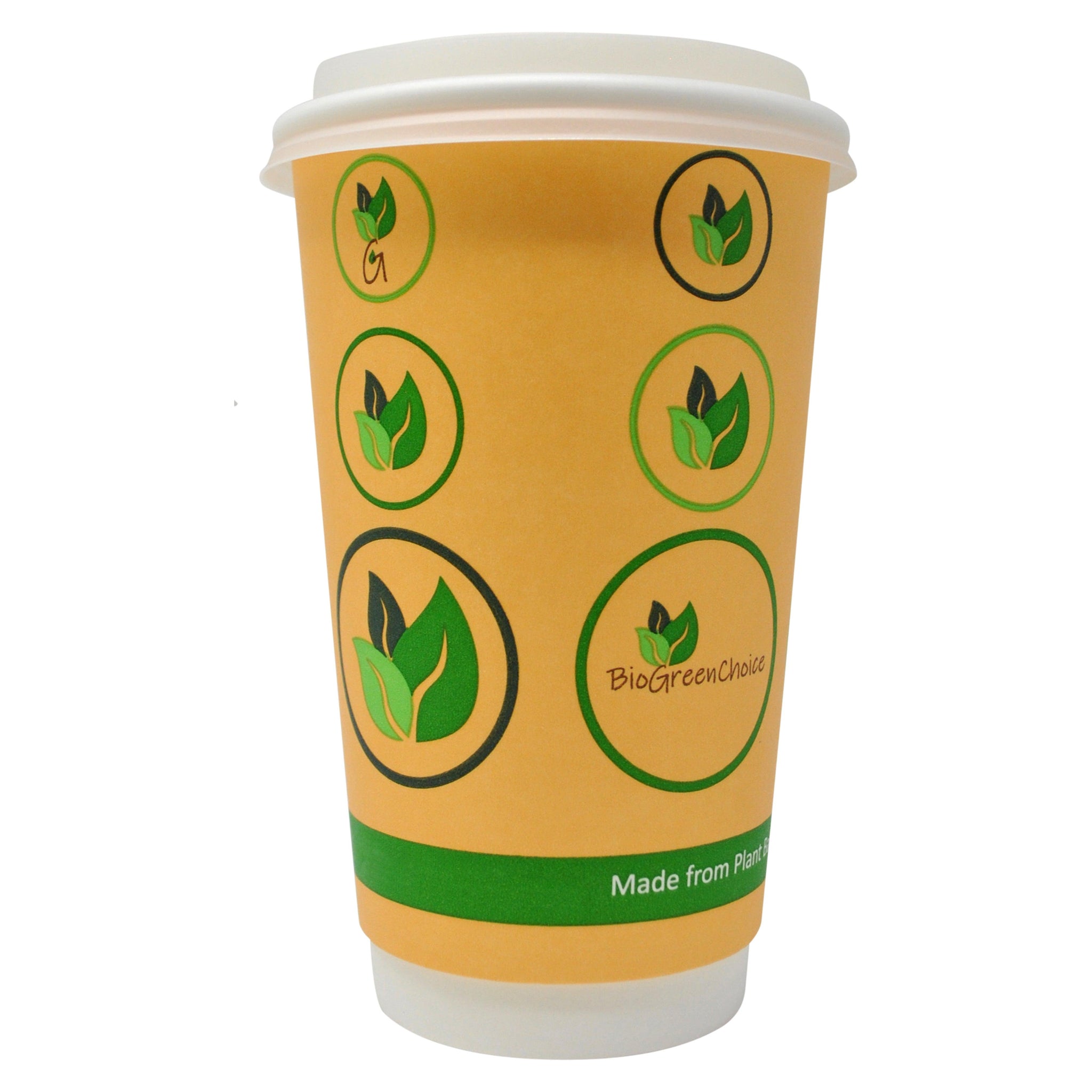 16oz Eco-Friendly Double Wall Hot Cup (120 Count, 12 packs of 10) –  BioGreenChoice