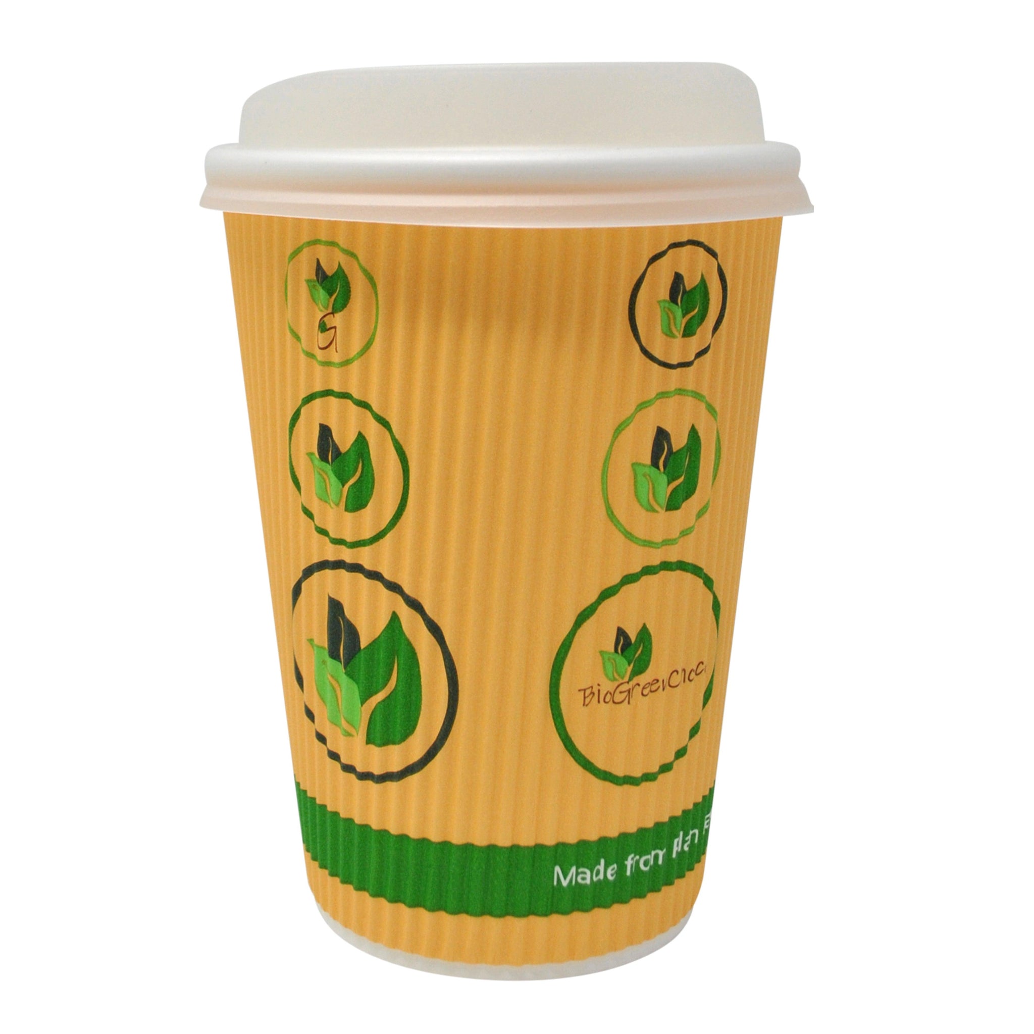 Eco-friendly Insulated Rippled Double Wall Paper Hot Coffee Cups With –  Fastfoodpak