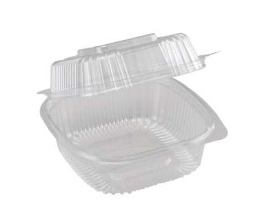 6x6x3 - Compostable Clear PLA Takeout Box (1000 count