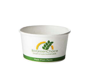 12 oz Compostable Hot Paper Bowl w/ Bio Lining (500 count)