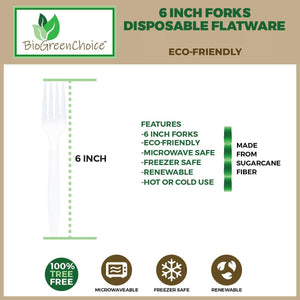 Eco-Friendly CPLA Disposable Flatware Forks