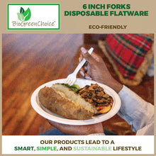 Load image into Gallery viewer, Eco-Friendly CPLA Disposable Flatware Forks